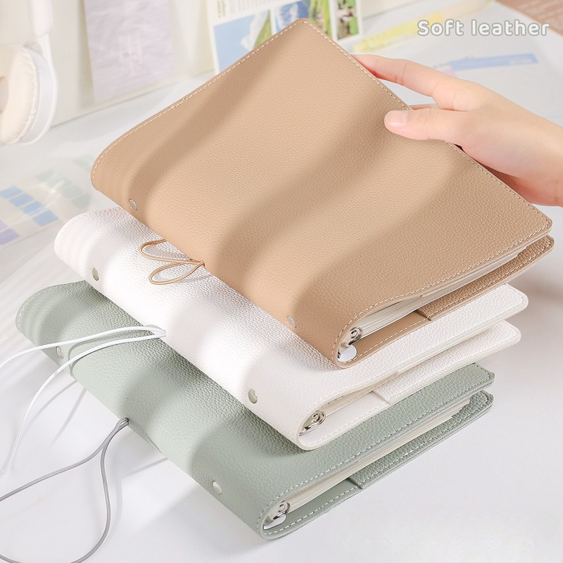 Vintage Leather Journal Notebook - A5 Soft PU DIY Binder Fotokaarten