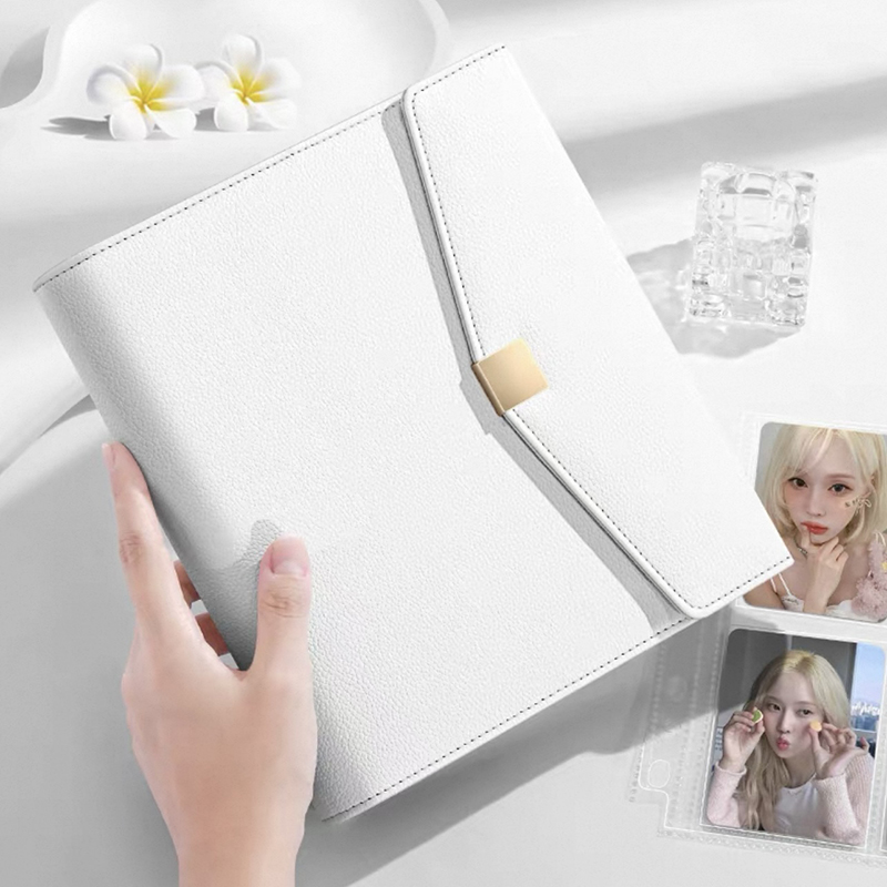 Kpop Photo Card Binder 3 Inch - Lichte luxe platina A5 bindmiddel notitieboekje