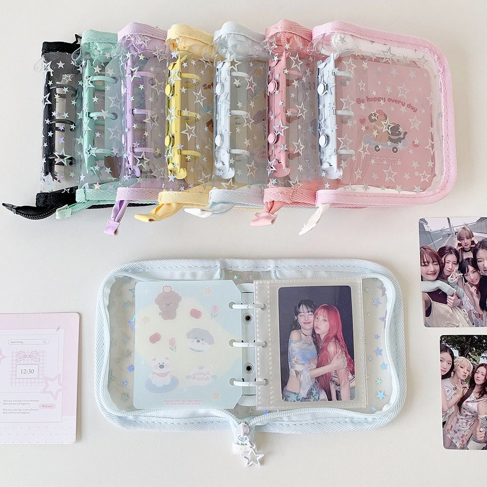 Kpop Photo Card Binder 3 Inch - 1 stuk draagbare PVC A8 kaartenmap