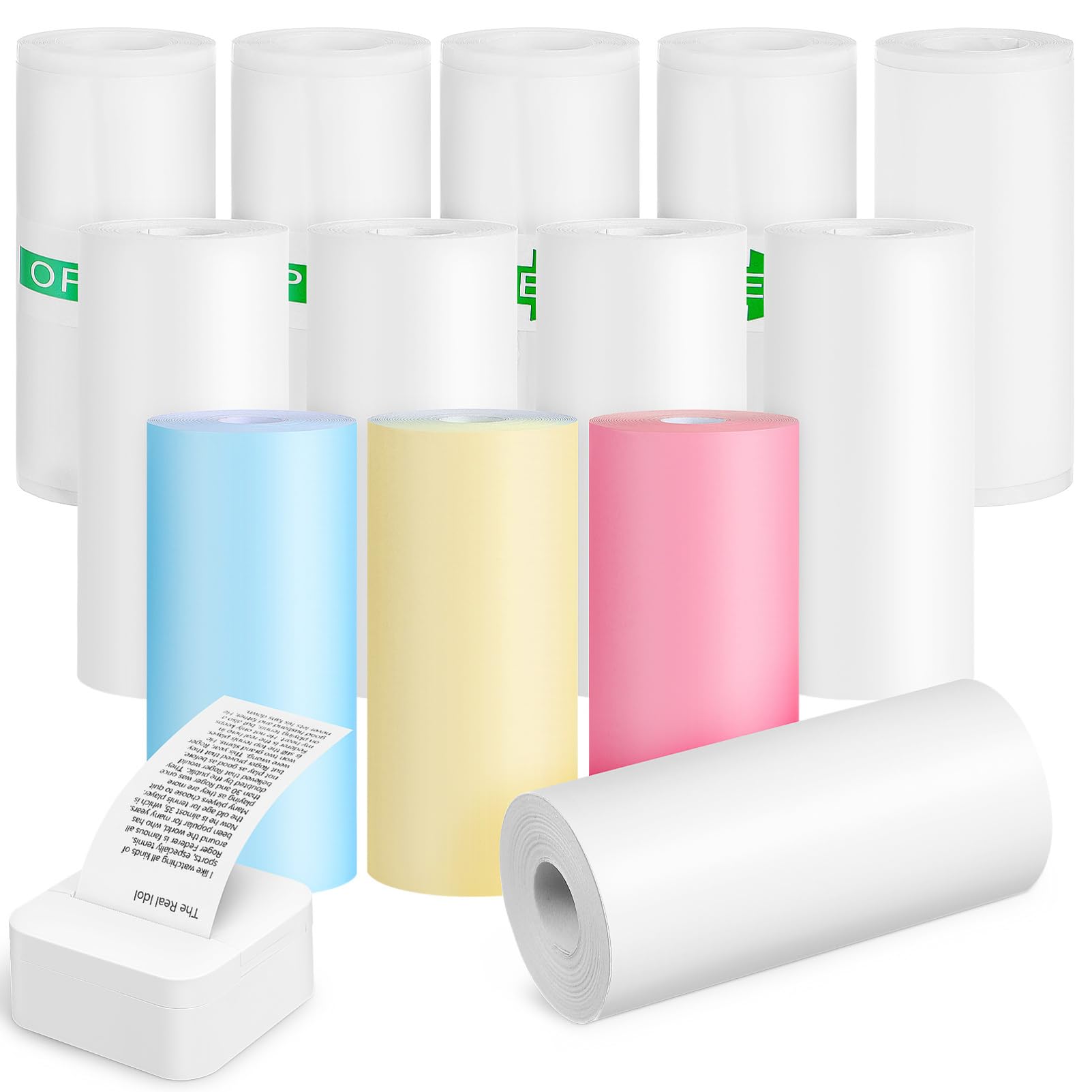 Mini Pocket Thermal Printer Paper Roll - Mini thermisch printerpapier 13 rollen 57