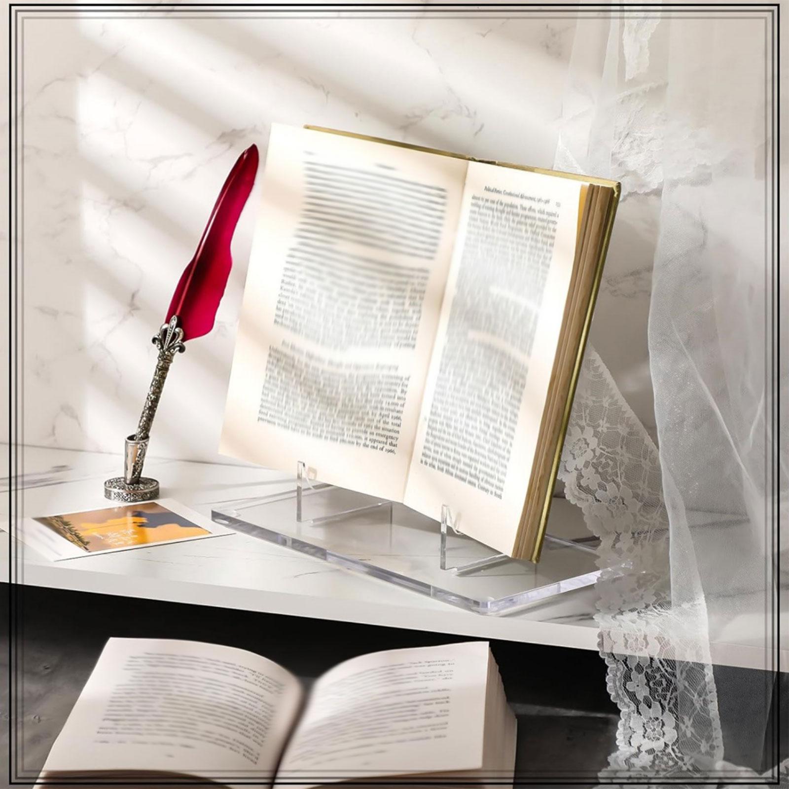 Clear Acrylic Book Stand Holder - Displaystandaard van acryl, transparante plaathouder, boekenframe,