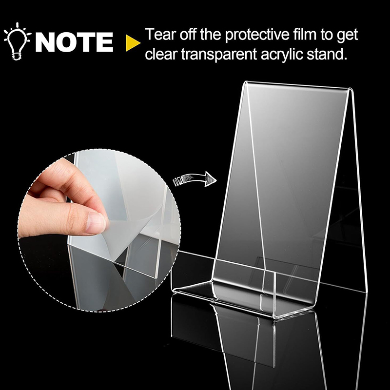 Clear Acrylic Book Stand Holder - 1 stuks acryl displaystandaard voor stripboeken,