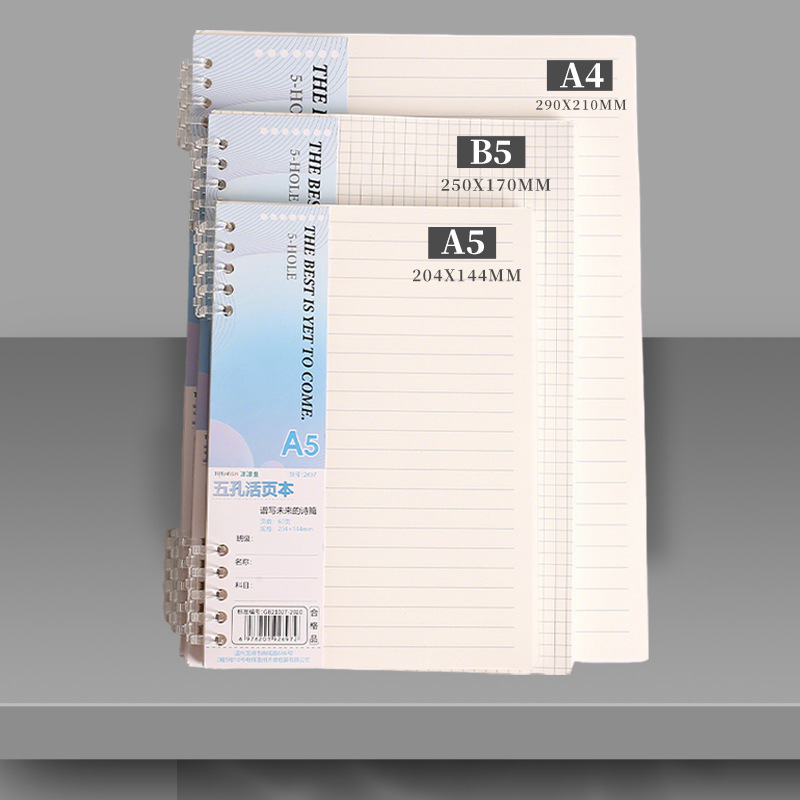 A5 Spiral Dotted Grid Notebook - A4 B5 A5 losbladig notitieboekje navulling