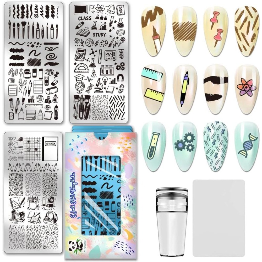 3 stuks briefpapier nagelstemp - Stationery Books recensie en prijs