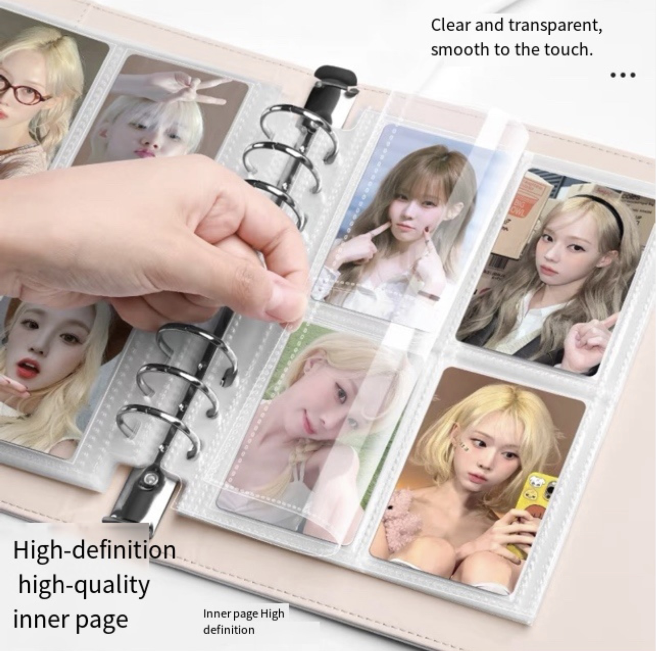 Lichte luxe platina A5 bindmid - Kpop Photo Card Binder 3 Inch recensie en prijs
