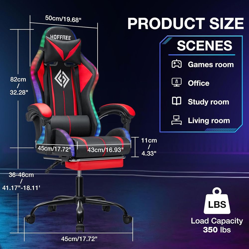 RGB-gamingstoel met Bluetooth- - Music recensie en prijs
