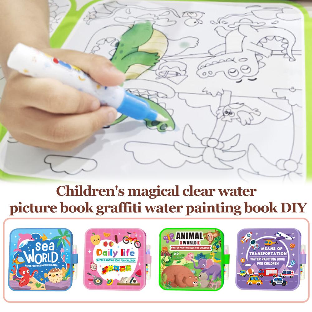Opvouwbaar waterverfboek voor  - Reusable Water Magic Coloring Book recensie en prijs