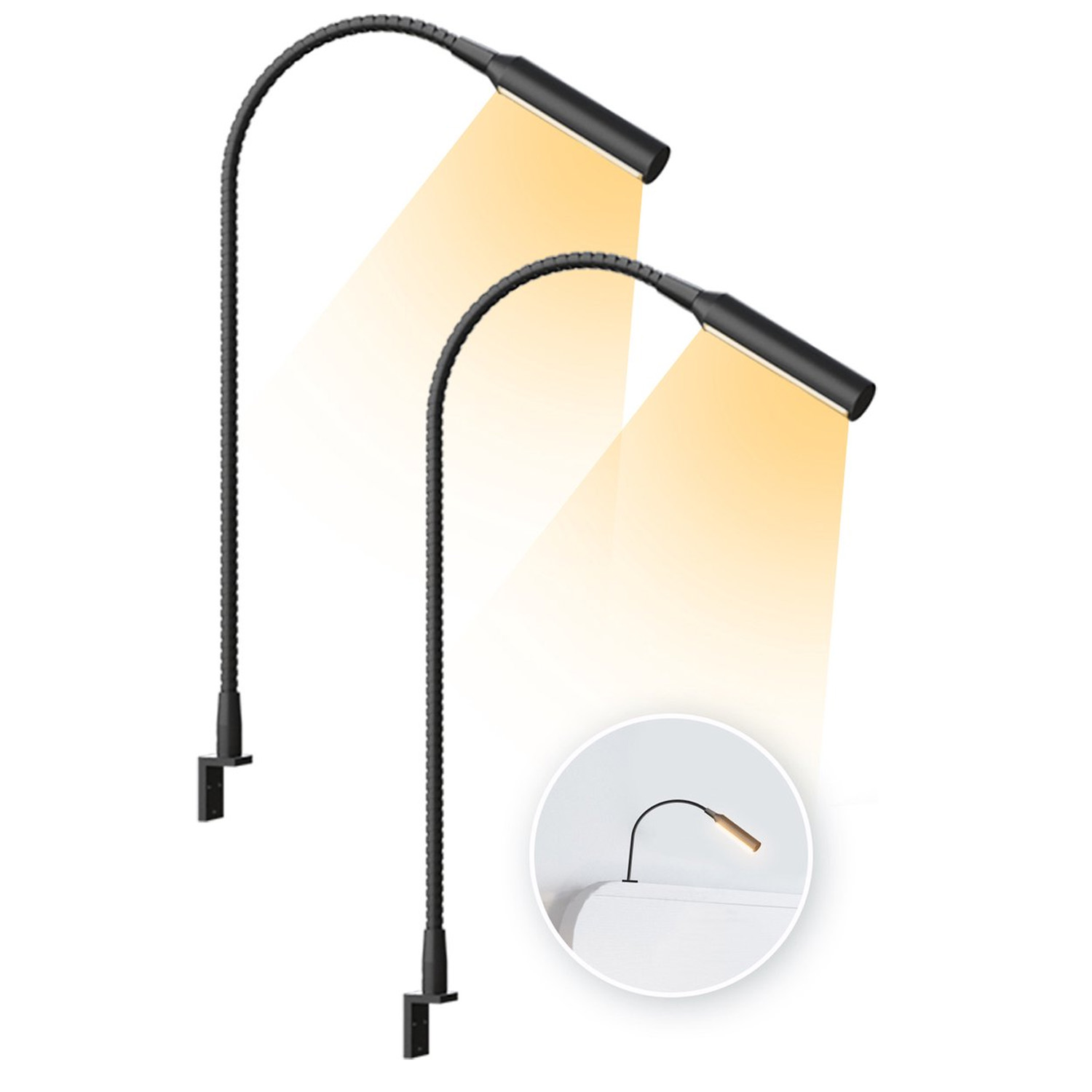2 stuks LED-leeslamp met dimfu - Books recensie en prijs