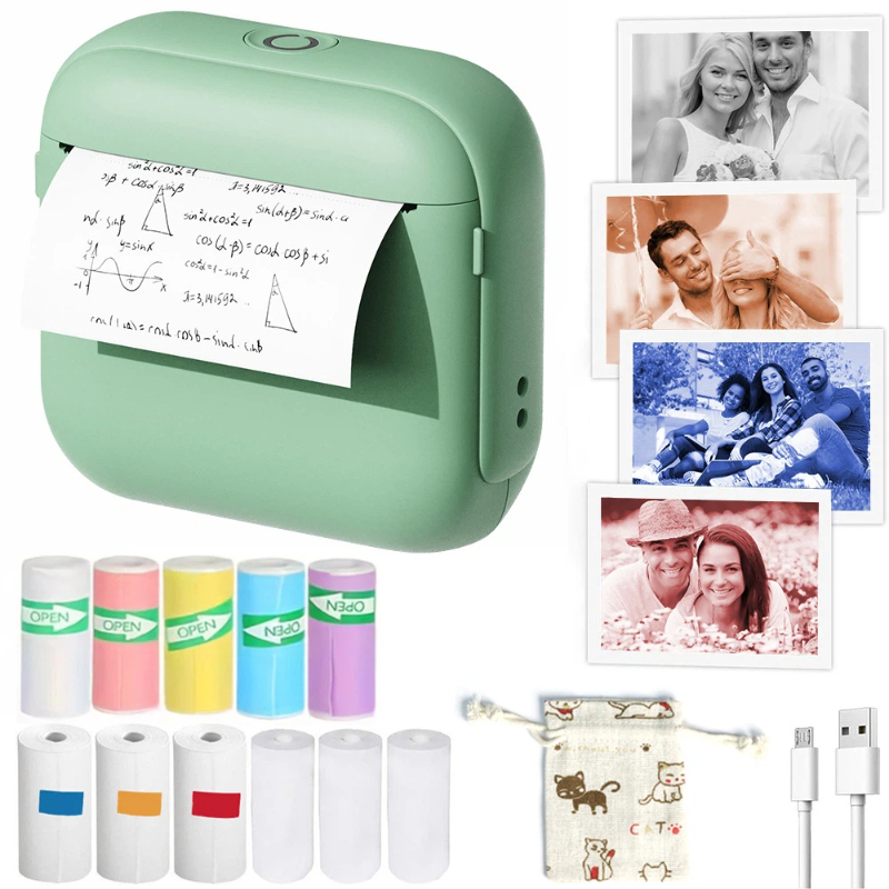 Mini Pocket Bluetooth Inkless  - Mini Pocket Thermal Printer Paper Roll recensie en prijs