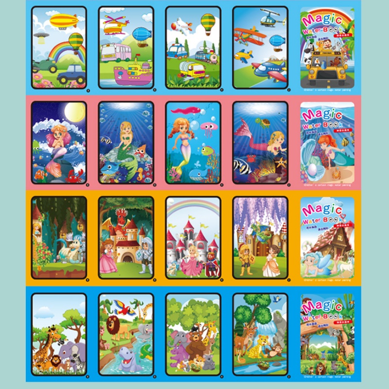Magisch Watertekenboek Voor Ki - Reusable Water Magic Coloring Book recensie en prijs